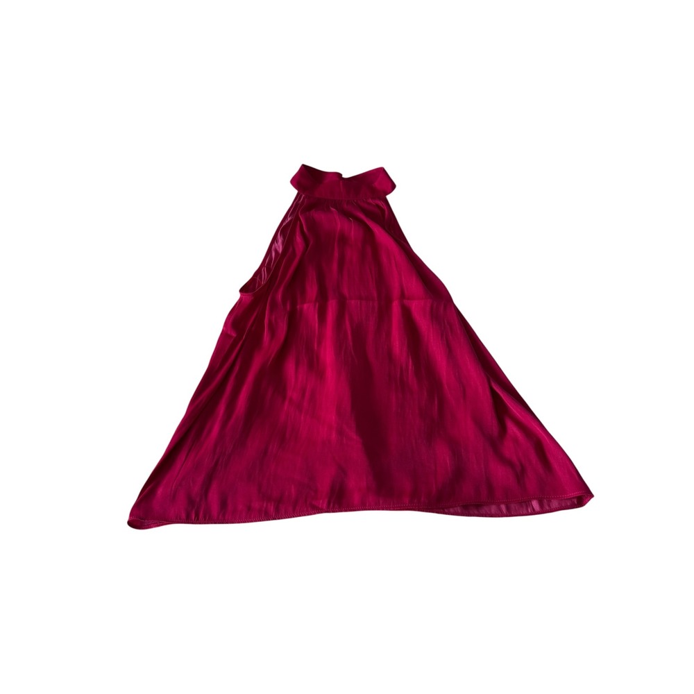 Eliane Rose Magenta Pink Halter Mock Neck Sleeveless Top Large NWT